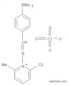 Molecular Structure of 132061-77-9 (2-chloro-1-({(E)-[4-(dimethylamino)phenyl]methylidene}amino)-6-methylpyridinium perchlorate)